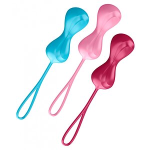 Bile Vaginale Satisfyer CO2 Double Multicolor Bile Vaginale Satisfyer CO2 Double Multicolor pe Domnisoare.ro
