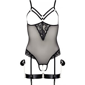 Body Cottelli Collection Bondge Fun Negru Body Cottelli Collection Bondge Fun Negru pe Domnisoare.ro