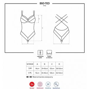 Body Obsessive 860-TED Negru S-M