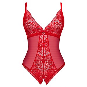 Body Obsessive Chilisa Decupat Roșu XS-S