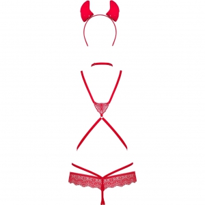 Body Obsessive Evilia Roșu L-XL