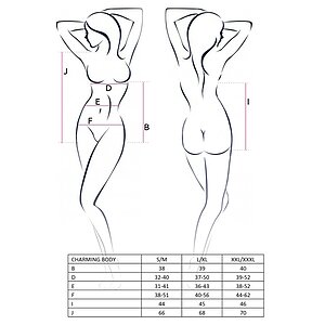 Body Passion Charming Negru L-XL