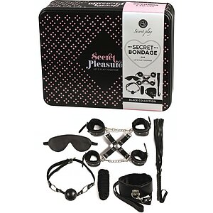 Bondage Kit Secret Play Negru pe Domnisoare.ro