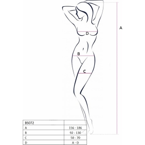 Catsuit Passion BS072 Negru S-L