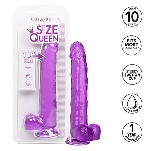 CalExotics size Queen 30,5 cm – Realist cu Ventuză Mov
