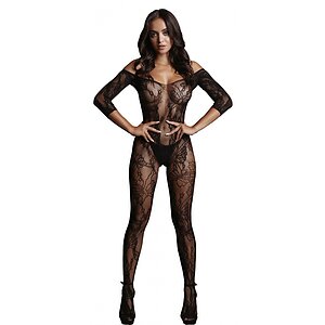 Catsuit Le Désir Lace Sleeved Negru Catsuit Le Désir Lace Sleeved Negru pe Domnisoare.ro