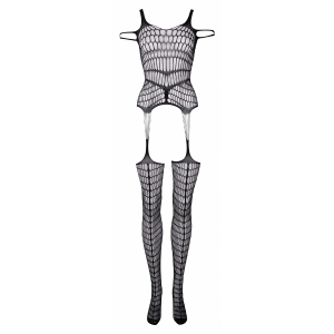 Catsuit Le Desir Shredded Negru S-L