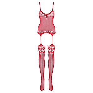 Catsuit Obsessive F214 Roșu S-L