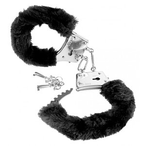Cătușe Fetish Beginners Furry Negru pe Domnisoare.ro