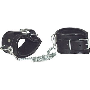 Cătușe Picioare Leather Cuffs Negru Cătușe Picioare Leather Cuffs Negru pe Domnisoare.ro