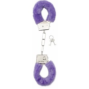 Cătușe Shots Toys Furry Handcuffs Mov pe Domnisoare.ro