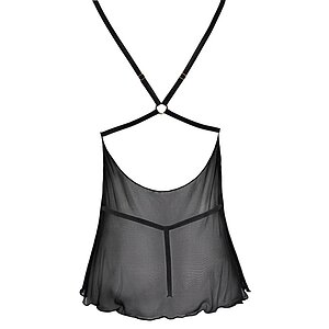 Chemise Cottelli Collection Transparent Fun Negru S