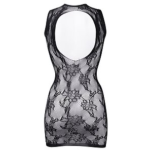 Chemise Le Désir High Neck Lace Mini Dress Negru S-L