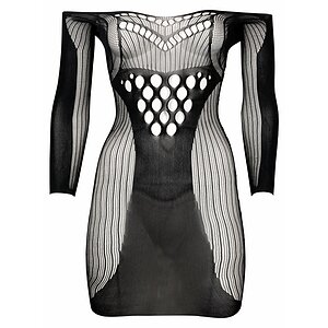 Chemise Le Desir Long Sleeved Mini Dress Negru S-L