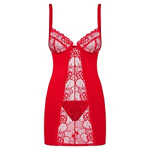 Chemise Obsessive Heartina Roșu S-M