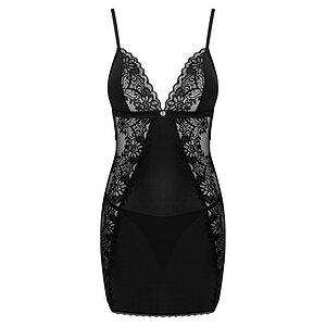 Chemise Obsessive Maderris Negru XS-S