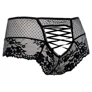 Chilot Amorable Open Back Negru S-L