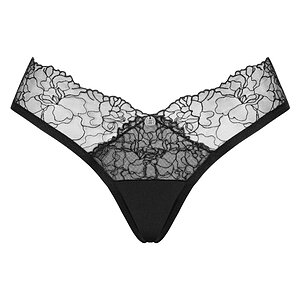 Chilot Obsessive Bella Rou Panties Negru XS-S