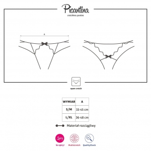 Chilot Decupat Obsessive Picantina Negru L-XL