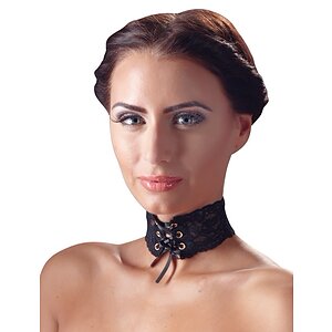 Choker Lace Negru Choker Lace Negru pe Domnisoare.ro