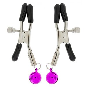 Clești ToyJoy Pentru Sfârcuri Nipple Teasers cu Clopoței Negru pe Domnisoare.ro