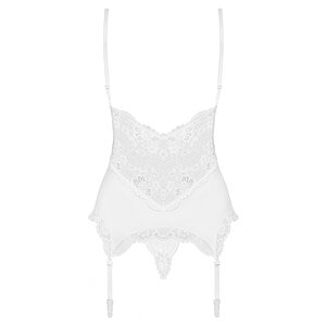 Corset Alb Elegant Obsessive 810-COR S-M