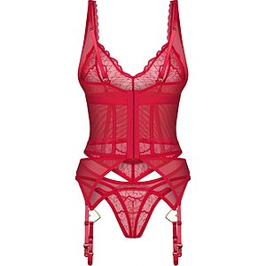 Corset Obsessive Cupide Desir Roșu S-M