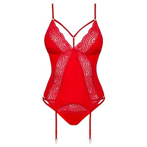 Corset Obsessive Diyosa Roșu XS-S