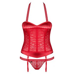 Corset Obsessive Flameria Roșu L-XL