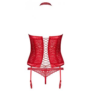 Corset Obsessive Flameria Roșu L-XL