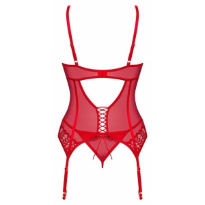Corset Obsessive Ingridia Roșu XL-2XL