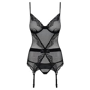 Corset Obsessive Lustella Negru S-M