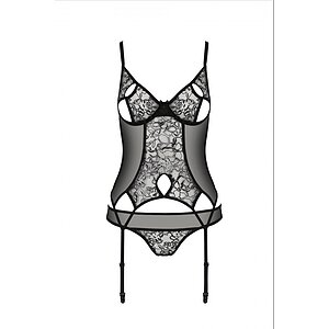 Corset Passion Eco Primula Negru L-XL