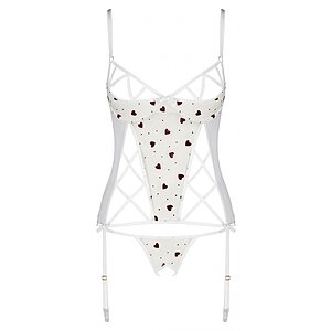 Corset Passion Lovelia Alb S-M
