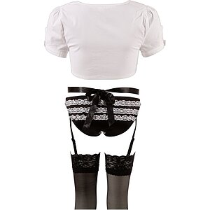 Costum Emmalyn Menajeră Cottelli Collection Negru S