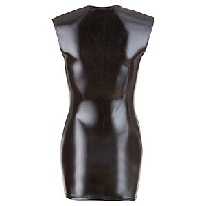 Costum Latex Damă Wetlook With Zip Negru M
