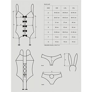Costum Obsessive Bunny Suit Roz L-XL