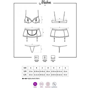 Costum Obsessive Maidme Negru S-M