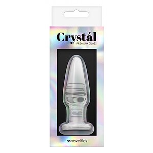 Crystal Tapered Plug Small Transparent