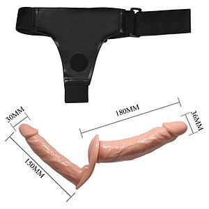 Debra Strap-On Dublu Realist, Ham Reglabil