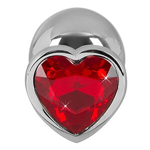 Diamond Anal Plug Large Argintiu