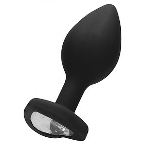 Diamond Heart Anal Plug Negru Regular Diamond Heart Anal Plug Negru Regular pe Domnisoare.ro