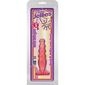 Dildo Anal Cu Ventuză Crystal Jelly Delight Roz