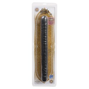 Dildo Double Header Veined Negru