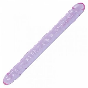 Dildo Dublu Crystal Jellies Mov pe Domnisoare.ro