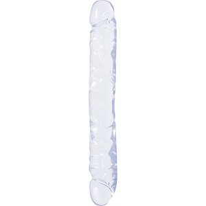Dildo Dublu Crystal Jellies Jr. 30.5cm Transparent