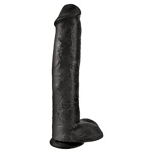 Dildo King Penis 38.1cm Negru Dildo King Penis 38.1cm Negru pe Domnisoare.ro