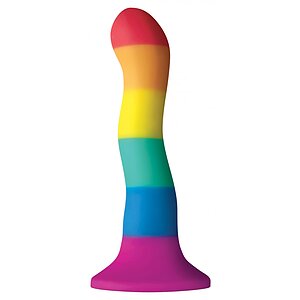 Dildo Multicolor Pride Edition Wave 17.5cm Dildo Multicolor Pride Edition Wave 17.5cm pe Domnisoare.ro