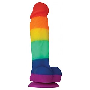 Dildo Pride Edition Multicolor 17.8cm pe Domnisoare.ro