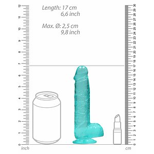 Dildo Realistic 17cm Turcoaz